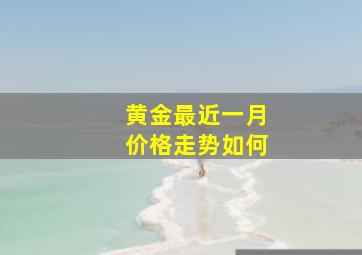 黄金最近一月价格走势如何